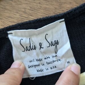 Sadie & Sage | Wrap crop Sweater Top